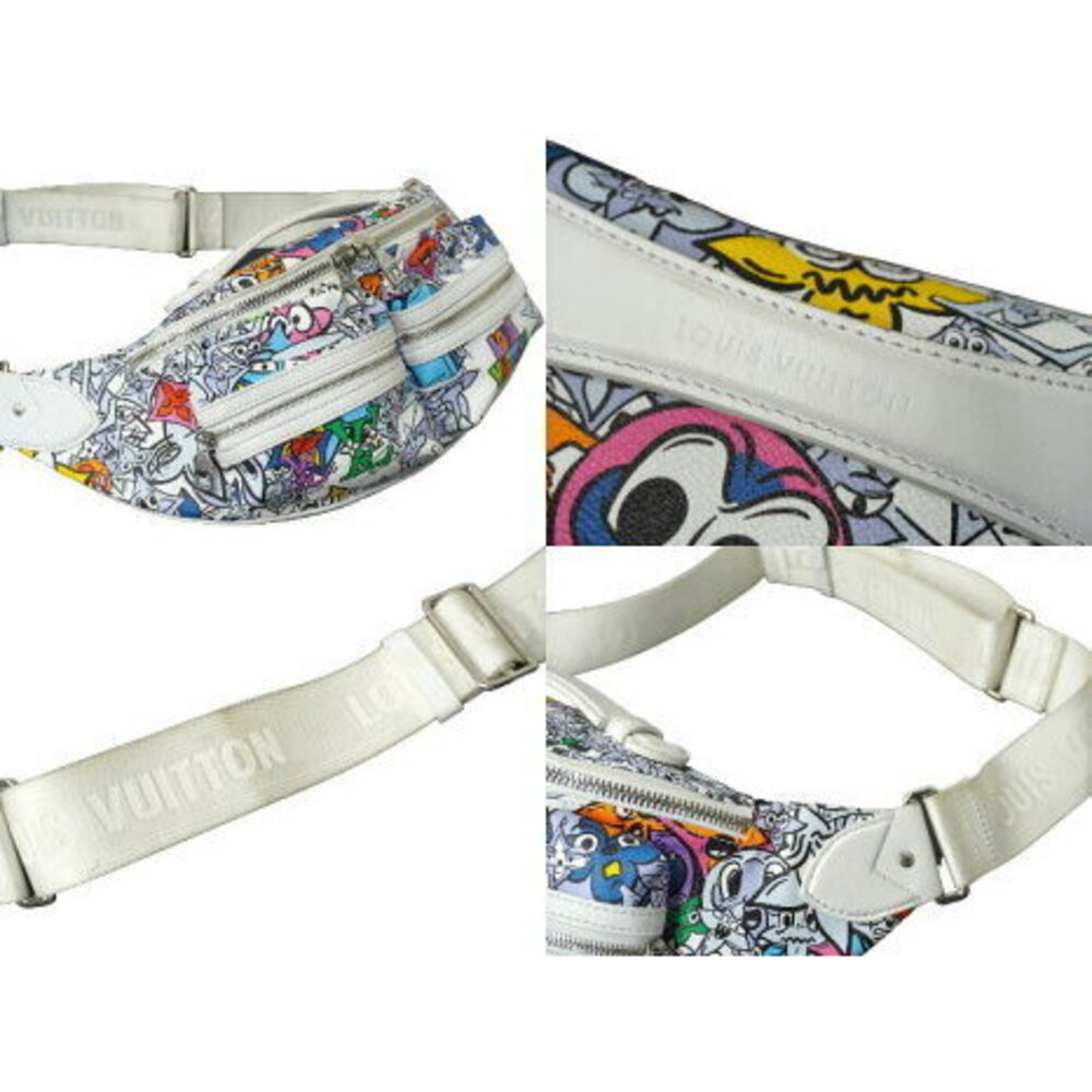 Louis Vuitton Waist Bag Bum Multi Pocket White Multicolor Comics - Picture 4 of 8